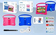 Планшет C 77269 2 кольори, сенсорний екран 7”, 4/32 GB пам'яті, ігри, камера, Wi-Fi, Bluetooth, слот для TF-карти, захисна плівка, стилус, чохол,