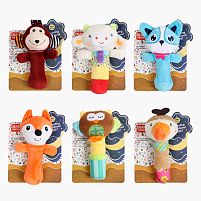 Брязкальце 688 M-7 /8/9/10/12/13 текстильне, пискавка, на листі