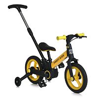 Велосипед дитячий двоколісний Profi Kids MB 1021-7 (колеса Ø12"/гума, рама: сталь, допоміжні колеса, гальмо ручне, батьківська ручка, 1-5 років)