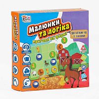 Настільна гра "Малюнки та логіка - Пригоди на фермі" UKB-B 0031 "4FUN Game Club" українською мовою, в коробці