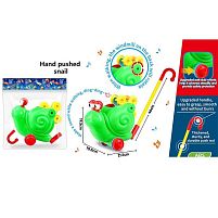 Каталка 0533 дзвіночок, рухомі елементи, 21.5х10.5х46 см, в пакеті
