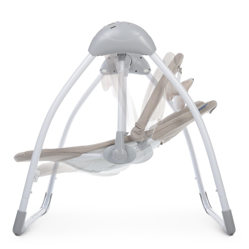 Крісло-гойдалка для немовлят з електро-заколисуванням  El Camino ME 1047L AIRY Beige Leaves (механізм гойдання: маятник) фото 6