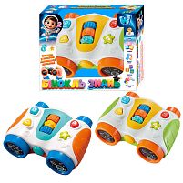 Бінокль знань 66770 "WToys", 2 види, ОЗВУЧУВАННЯ УКРАЇНСЬКОЮ МОВОЮ, пісні, абетка, цифри, форми, підсвічування, тріскачка, пальчикова гра, в ко