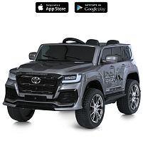 Електромобіль дитячий Bambi Racer M 6138EBLRS-11 «Toyota Land Cruiser» (колеса: Ø10.2"/EVA, акк: 12V/7Ah, мотор: 2*12V/35W, до 7 км/г, до 35 кг)