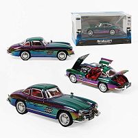 Машинка TK-53611 "Авто Експерт", металопластик, 1:32, світло, звук, інерція, відчиняються двері, багажник, капот, 2 режими роботи: зі звуком /