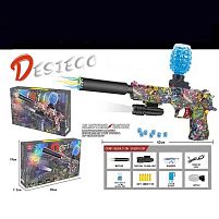 Пістолет G 930-4 D підсвічування, довжина з глушником 41см, пачка орбізів, окуляри, механічний принцип роботи, акумулятор 7.4V, в коробці