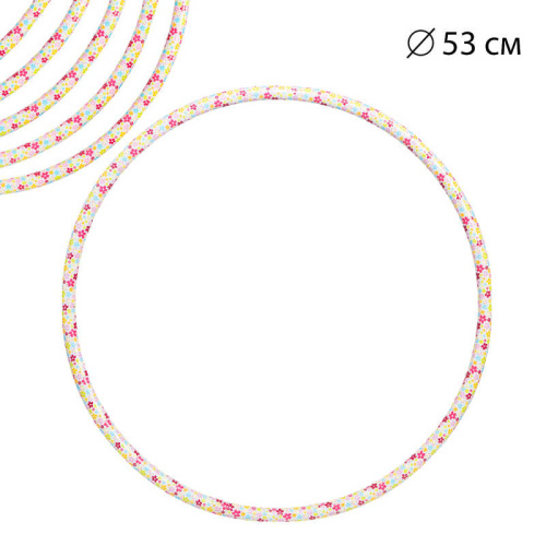 Обруч гімнастичний Bamsic 0191 «Квітонька №0» (Ø53 см)