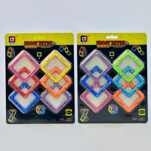 Магнітний конструктор LT 1006 6 деталей, 2 види, на листі