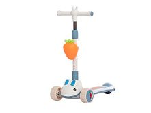 Самокат триколісний iTrike JR3-179-BL (колеса: передні Ø4.33"/заднє Ø3.15"/PU, рама: пластик, підсвітка, до 25 кг)