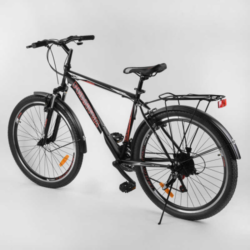 Велосипед Спортивний CORSO «Phantom» 26" дюймів 23397 (1) рама металева, SunRun 21 швидкість, крила, багажник, зібраний на 75% фото 4