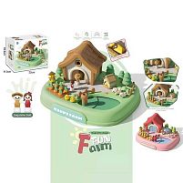 Будиночок 8602 2 кольори, магнітна гра, 2 магнітні фігурки, рухомі елементи, в коробці