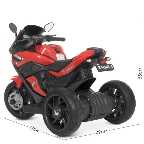 Електромотоцикл дитячий Bambi Racer M 4454EL-3 фото 6