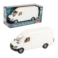 Автомобіль "Mercedes-Benz Sprinter" вантажний білий 39651 "Tigres" 1:24, гумові колеса, двері відчиняються, кермо підіймається, в коробці