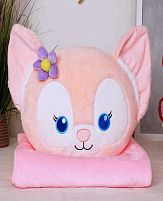 М`яка іграшка M 18285 текстильна, довжина 42 см, плед