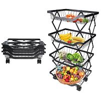 Етажерка на колесах 4яр 70*29*36см Stenson R93352
