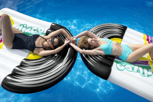 Матрас надувний для плавання BestWay 43837 «Disco» (145*196 см, вік 8+, до 100 кг) фото 8