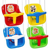 Гойдалка зі столиком Bamsic №9 7011 «Веселий малюк» (сидіння: 32*36*40 см, пластик)