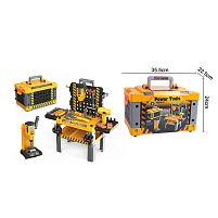 Набір інструментів T 050 A 99 елементів, механічний шурупокрут, дриль, лещата, звуки, підсвічування, в боксі