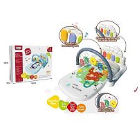 Килимок 368-9 G піаніно, мелодії, підсвічування, 5 підвісок, брязкальця, в коробці