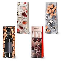 Пакет подарунковий паперовий під пляшку "Wine party" 36*13*8см Stenson R95556