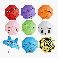 Парасолька C 68657 напівавтомат, d = 75 см, довжина 59 см, 6 спиць, свисток, в пакеті, ВИДАЄТЬСЯ МІКС ВИДІВ