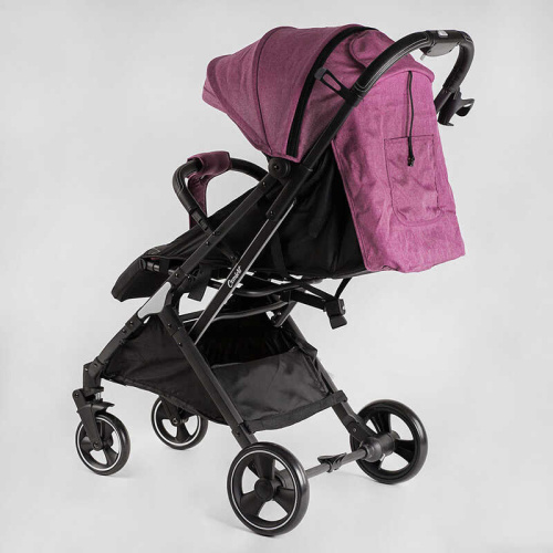 Коляска дитяча прогулянкова Joy Comfort L-30201 (колір ФІОЛЕТОВИЙ, рама сталь з алюмінієм, футкавер, підсклянник, телескопічна ручка) фото 4
