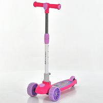 Самокат триколісний iTrike JR3-185-P (колеса: передні Ø4.33"/заднє Ø3.15"/ПВХ, рама: пластик/складна, до 25 кг)