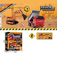 Набір спецтехніки 666-9 2 машинки, інерція, рухомі елементи, в коробці