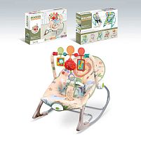 Шезлонг 68170-1 мелодії, 3 підвіски, заспокійлива вібрація, в коробці