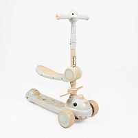 Самокат-беговел триколісний Skyper DL-309-17 (колеса: передні Ø4.92"/PU/заднє Ø3,15"/PU, рама: нейлон/складна, сидіння, до 25 кг)