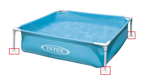 Підніжка Intex 11574 (для стійки каркасу басейнів серії Metal Frame, Small Frame Ø244*51 см, ▭122*122*30 см) фото 3