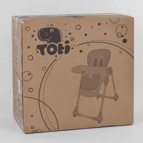 Стільчик для годування немовлят Toti W-56077 (м'який PU, м'який вкладиш, 4 колеса, знімний столик, в коробці) фото 8