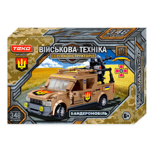 Конструктор "Військова техніка" 68333 "Teko", 482 деталі, “Бандеромобіль”, в коробці