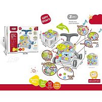 Каталка-ходунки 368-57 H 3в1, звук, ігровий столик, піаніно, пальчикові ігри, в коробці