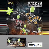 Автомат ZY 913 A 3 кольори, автоматичний принцип роботи, акумулятор 7.4V, стріляє орбізами, захисні окуляри, USB-кабель, орбізи, в коробці, ВИДАЄ