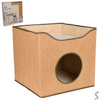 Лежанка-будиночок для котів 40*40*37см Stenson A42051