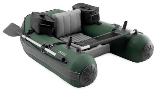 Човен надувний Intex 68381 «Big Catch ProTM» (38*119*165 см, гребний, одномісний, двокамерний, весла ↔137 см, надувне дно, до 140 кг) фото 3