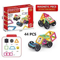 Магнітний конструктор 3366-31 44 деталі, наліпки, в коробці