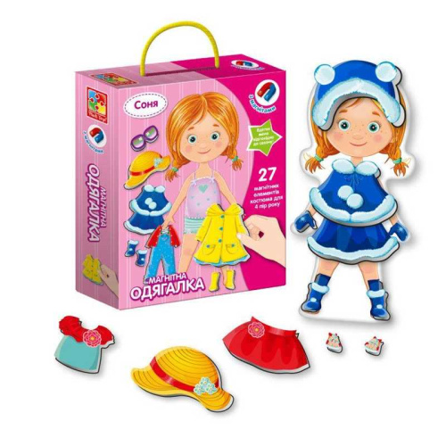 Магнітна гра-одягашка "Соня" - VT 3702-07 "Vladi Toys"