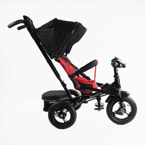 Велосипед дитячий триколісний Best Trike 6088 F – 789-05 (колеса: переднє Ø12"/задні: Ø10"/гума, рама: сталь, батьк. ручка, нахил спинки, до 25 кг) фото 3