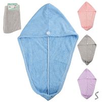 Рушник-чалма для сушіння волосся 25*65см Stenson R38233