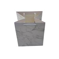 Пакет подарунковий паперовий L "Marble" 30*30*30см Stenson R98831-L