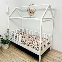 Ліжко підліткове "Хатинка" без шухляди 1600*800 (білий)