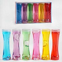 Лизун C 53106 ЦІНА ЗА 6 ШТУК У БЛОЦІ, блискітки, пайєтки у формі мушлі