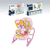 Шезлонг 68112-1 мелодії, 3 підвіски, заспокійлива вібрація, в коробці