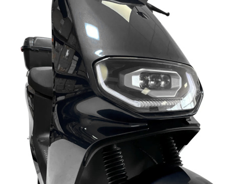Електроскутер Aima GTX Black (колеса: Ø12", акб: 72V/30Ah/Li-ion/з'ємна, мотор: 2000W, пробіг на одному заряді до 80 км, до 70 км/год, чорний) фото 4