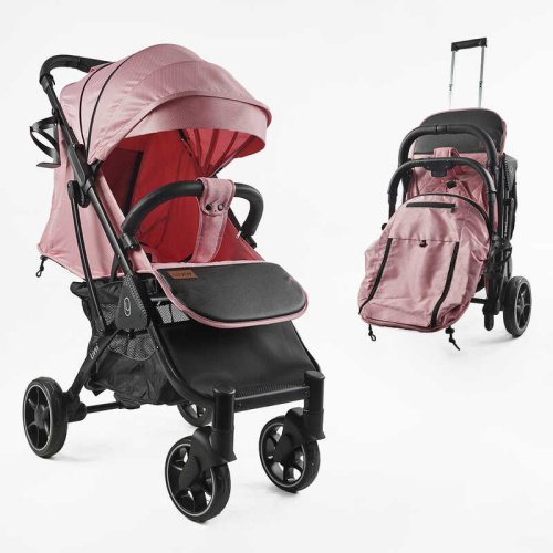 Коляска дитяча прогулянкова Joy Livvi LV-06341 рама алюмінієва, футкавер, підсклянник, телескопічна ручка, в коробці