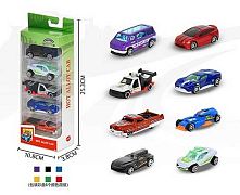 Набір машин 8805 C металопластик, 5 штук, в коробці