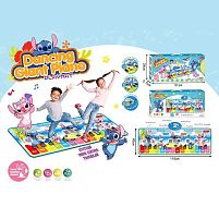 Музичний килимок XY 388 підсвічування, звук, піаніно, 8 музичних інструментів, мелодії, запис та відтворення власних мелодій, в коробці