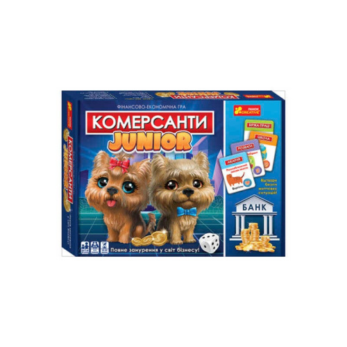 Настільна гра "Комерсанти. Junior" 10120162У 5868У (12) "Ранок"